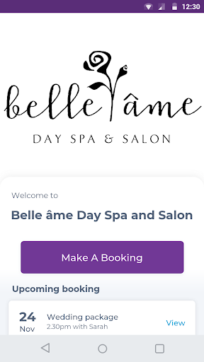 Android application Belle âme Day Spa and Salon screenshort