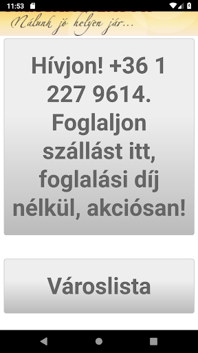 Android application Akciós wellness csomagajánlato screenshort