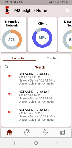 Android application MSInsight screenshort
