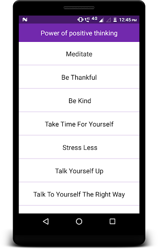 Power of positive thinking Screen 2
