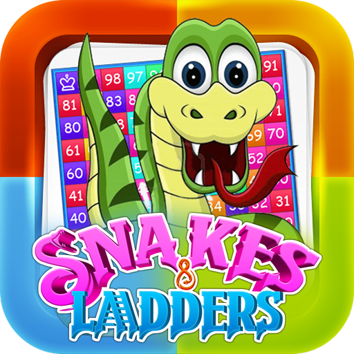 Modelo de jogo de tabuleiro snake ladder para crianças