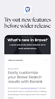 screenshot of Brave Beta