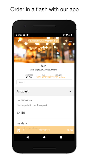 Android application Sun screenshort