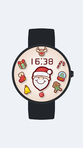 Android application Christmas Digital Watch Face screenshort