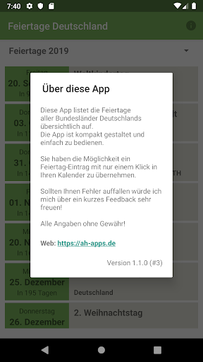 Feiertage Deutschland Screen 3
