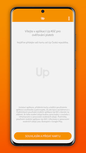 Android application Up Klíč screenshort