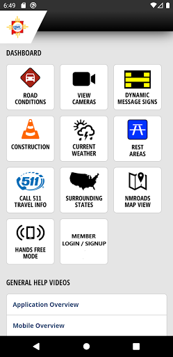 Android application NMRoads screenshort