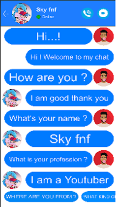 Sky fnf video call - Screenshot 2