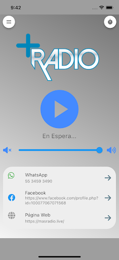 Android application Más Radio screenshort
