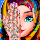 Muslim Hijab Makeover And Hand Art icon