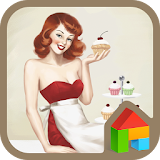 pinup girl cupcakes dodol icon