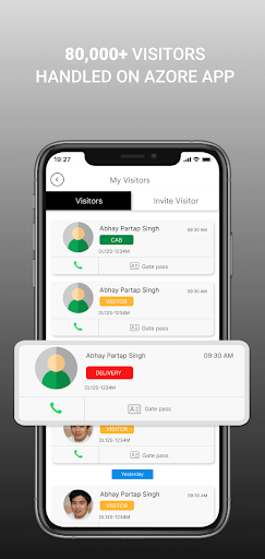AZore Building Management App Screen 3