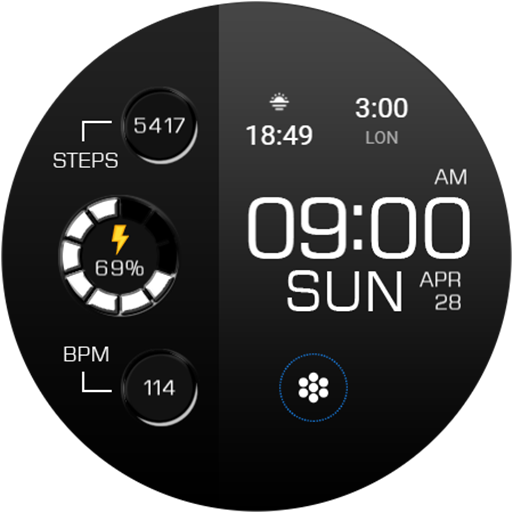 Key WF20 Digital Watch Face Logo