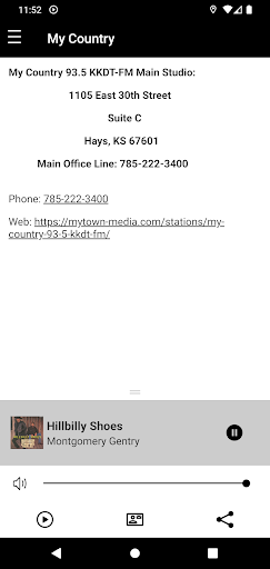 Android application My Country 93.5 screenshort