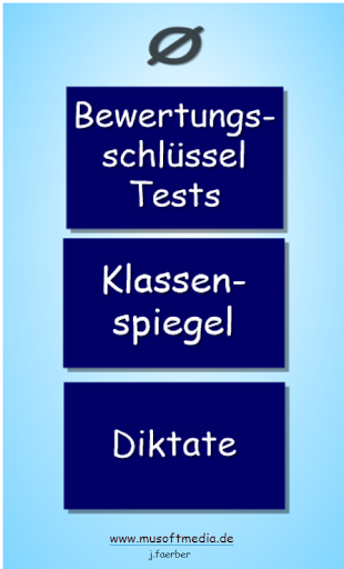 Android application Klassenspiegel Rechner screenshort