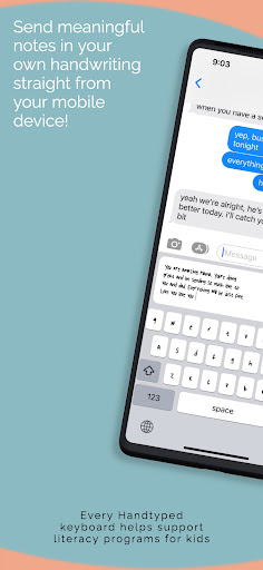 Android application Handtyped screenshort