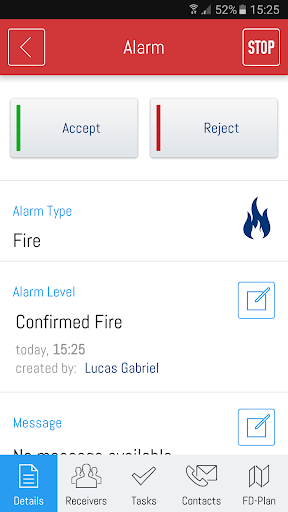 EVALARM Screen 3