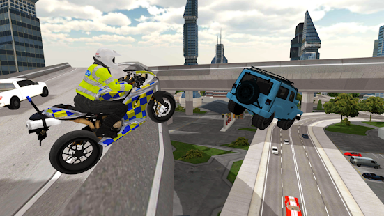 Police Motorbike Simulator 3D Varies with device screenshots 2