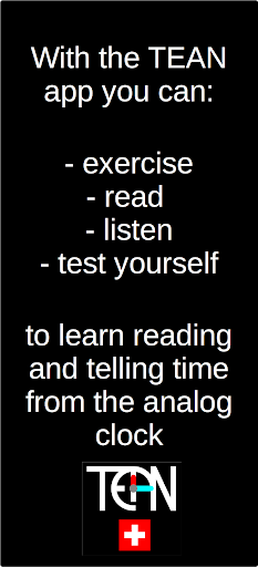 Android application TEAN - Learn the Clock! screenshort