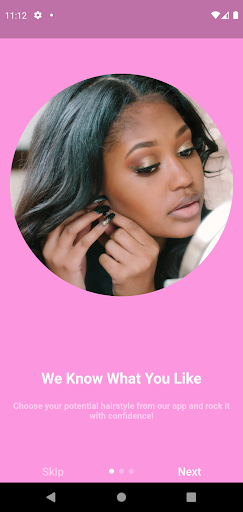 Android application MyHairDo screenshort