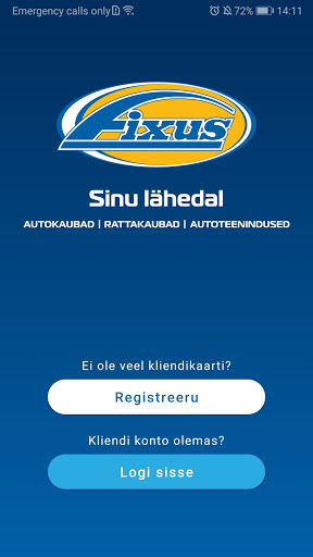 Android application Fixus client card screenshort