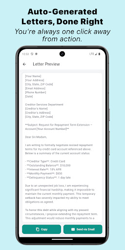 Debt Letter - Quick Relief screenshot 9