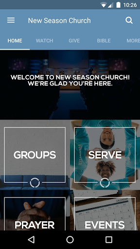 Android application New Season Church screenshort