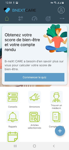 Android application B-neXt CARE screenshort