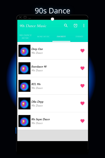 Android application 90s Dance Music App screenshort