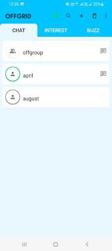 Android application OffGrid Networks screenshort