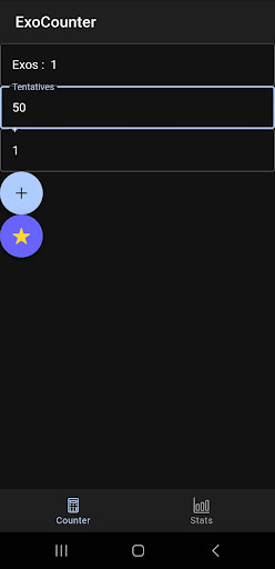 Android application Exo Counter screenshort