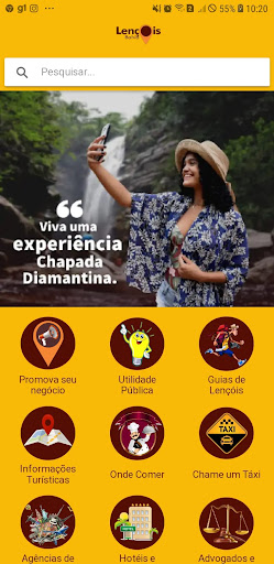 Android application Lençóis Bahia Guia Digital screenshort