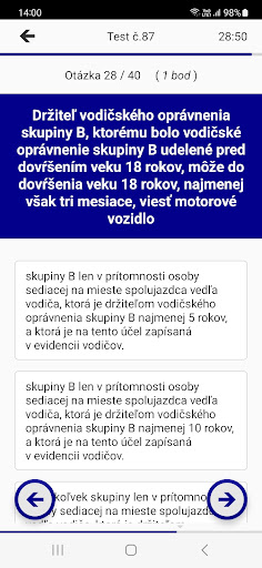 Autoškola - nové skúšky Screen 3