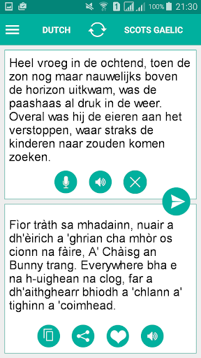 Android application Scots Gaelic Dutch Translator screenshort