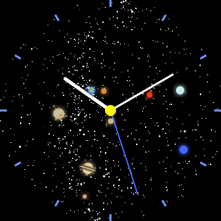 Space Watchface and Widget Screenshot