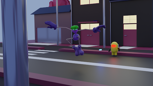 Shooter Amogus - Blue Monster