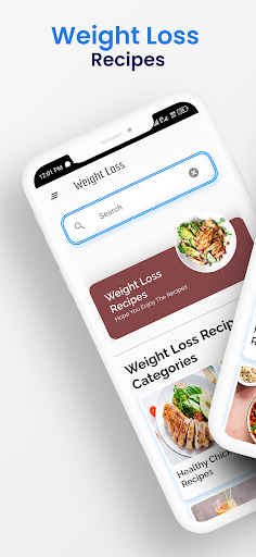 Android application Weight Loss Recipes CookBook screenshort