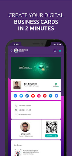 Android application JuktoApp Digital Business Card screenshort