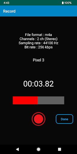 Audio Recorder - WAV, M4A Screen 3