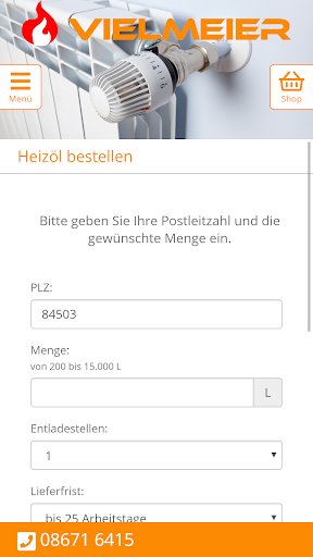 Vielmeier Heizöl Screen 2