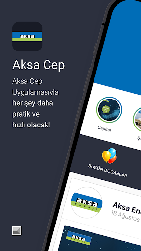 Android application Aksa Cep screenshort