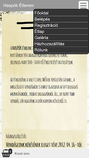 Haspók Kifőzde Screen 2