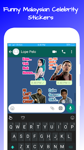 Android application Pelekat Gambar Artis Malaysia screenshort