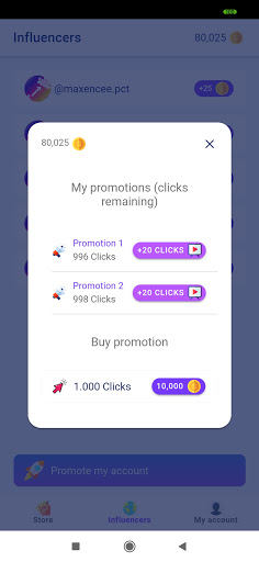 Fans4Fans - Get Fans Screen 2