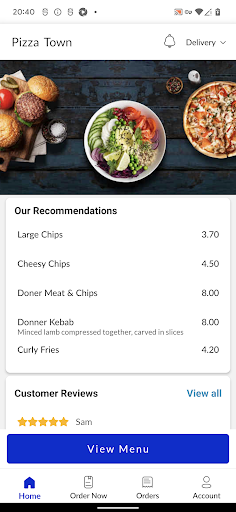 Pizza Town Screen 2