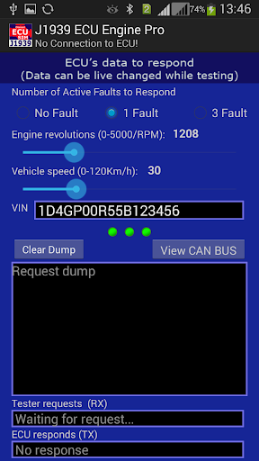 J1939 ECU Engine Pro Screen 2