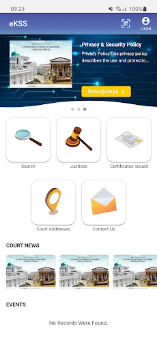 Android application eKSS screenshort