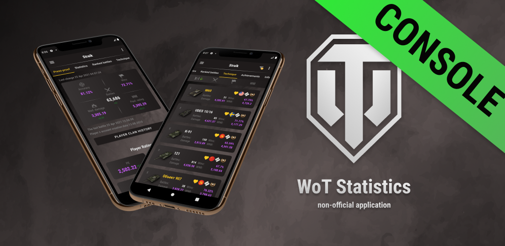 Wist приложение. WOT Console statistics. Консоль статистика вот. Statistics app.