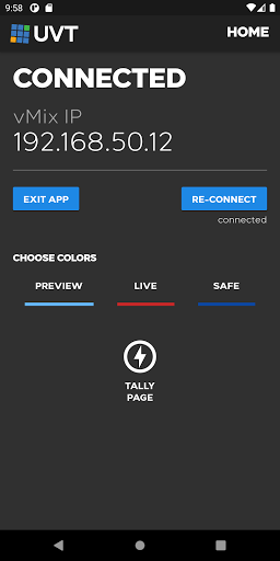 Unofficial vMix Tally Light Screen 2