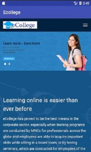 e-College Screen 2